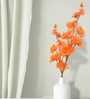Set Of 2 Orange Plastic 2 Stems Forsythia Artificial Flowers