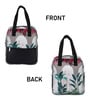 Fort Design & Green Leaves Printed Long Insulated Lunch Bag
