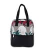 Fort Design & Green Leaves Printed Long Insulated Lunch Bag