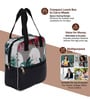 Fort Design & Green Leaves Printed Long Insulated Lunch Bag