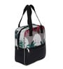 Fort Design & Green Leaves Printed Long Insulated Lunch Bag