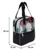 Fort Design & Green Leaves Printed Long Insulated Lunch Bag