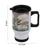 Fort Design & Green Leaves Printed Steel Tumbler