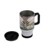 Fort Design & Green Leaves Printed Steel Tumbler