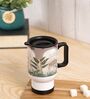 Fort Design & Green Leaves Printed Steel Tumbler