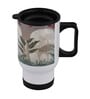 Fort Design & Green Leaves Printed Steel Tumbler