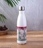 Fort Design & Green Leaves Printed Steel Water Bottle 600ml