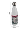 Fort Design & Green Leaves Printed Steel Water Bottle 600ml
