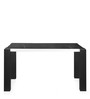 Fortica Metal 4 Seater Dining Set in Black Finish