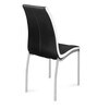 Fortica Metal 6 Seater Dining Set in Black Finish