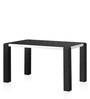 Fortica Metal 6 Seater Dining Set in Black Finish