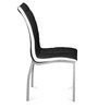 Fortica Metal 6 Seater Dining Set in Black Finish