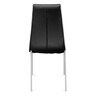 Fortica Metal 6 Seater Dining Set in Black Finish