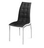 Fortica Metal 6 Seater Dining Set in Black Finish