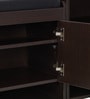 Fortuna 2+1 Door Shoe Rack Seating In Wenge