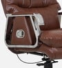 Fortuna Leatherette Executive Chair In Brown Colour
