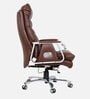Fortuna Leatherette Executive Chair In Brown Colour