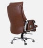 Fortuna Leatherette Executive Chair In Brown Colour
