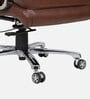 Fortuna Leatherette Executive Chair In Brown Colour