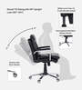 Fortuna Mini Leatherette Executive Chair In Black Colour