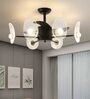 Fortune Black Aluminium and Acrylic LED Smart Fan Chandelier