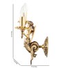 Transparent Metal Novelty Wall Light (Gold)