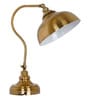 Fos Lighting Vintage Charm: Adjustable Gooseneck Antique Brass Table Lamp for Reading & Tasks