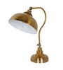 Fos Lighting Vintage Charm: Adjustable Gooseneck Antique Brass Table Lamp for Reading & Tasks
