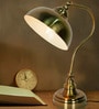 Fos Lighting Vintage Charm: Adjustable Gooseneck Antique Brass Table Lamp for Reading & Tasks