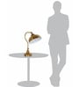 Fos Lighting Vintage Charm: Adjustable Gooseneck Antique Brass Table Lamp for Reading & Tasks