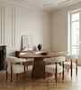 Fou 6 Seater Dining Table In Acacia Wood Finish