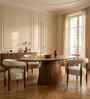 Fou 6 Seater Dining Table In Acacia Wood Finish
