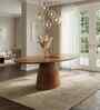 Fou 6 Seater Dining Table In Acacia Wood Finish