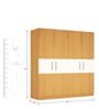 Four Door Wardrobe in Asian Maple Finish in Marine Ply