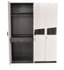 Dallas 4 Door Wardrobe in White & Black Colour