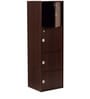 Sakura Four Drawer Filing Cabinet in Dark Walnut Finish