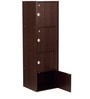 Sakura Four Drawer Filing Cabinet in Dark Walnut Finish