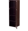 Sakura Four Drawer Filing Cabinet in Dark Walnut Finish