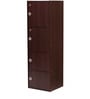 Sakura Four Drawer Filing Cabinet in Dark Walnut Finish