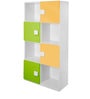 Four Layer Bookcase in Yellow & Green Colour