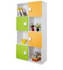 Four Layer Bookcase in Yellow & Green Colour