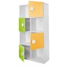 Four Layer Bookcase in Yellow & Green Colour