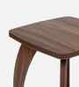 Four leg Square Table in Walnut Finish