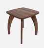 Four leg Square Table in Walnut Finish