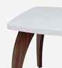 Four Leg Square Table in White Finish