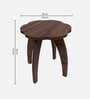 Eldrin End Table in Brown Finish