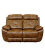 4 Square 2 Seater Recliner in Brown Colour