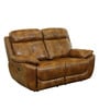 4 Square 2 Seater Recliner in Brown Colour