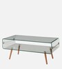 Fox Large Coffee Table in Transparent Glass