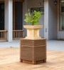 Beige German Polymer Tulsi Planter 12 Inch